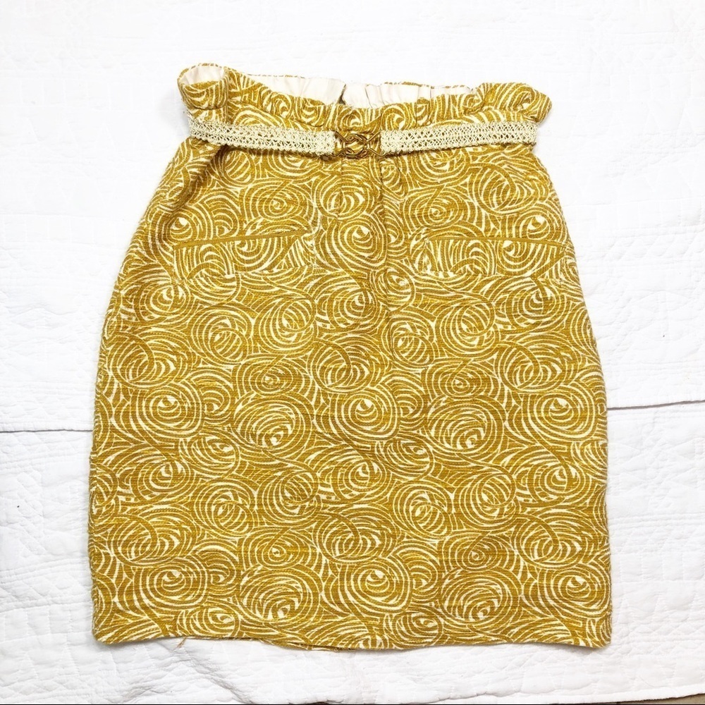 🔥 Anthropologie Elevenses painted morning skirt NEW